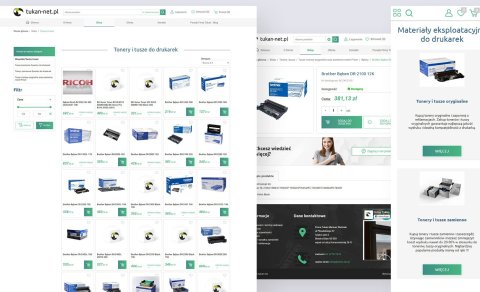 Sklep internetowy zbudowany dla Tonerownia.pl